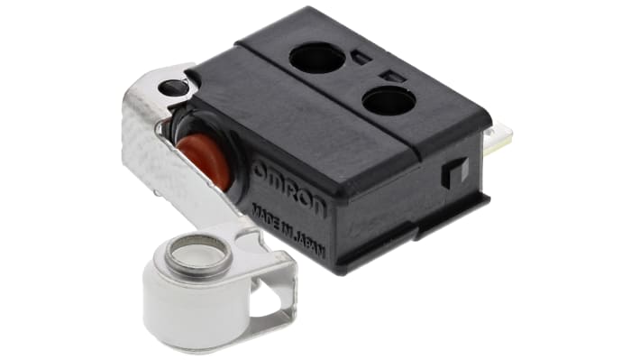 Microinterruttore Omron D2JW-01K21 SPDT a saldare, protezione IP67, corrente 100 mA, temperatura -40/+85 °C.