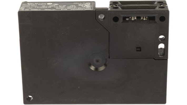 Interruttore di interblocco a solenoide Schmersal AZM 161, 110/230V, IP67, dimensioni 90x30x130mm, forza di tenuta 2000N.
