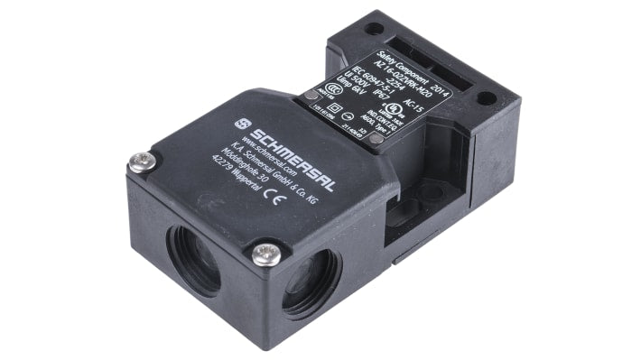 Interruttore di interblocco di sicurezza Schmersal AZ16, 2NC, con chiave, protezione IP67, dimensioni 90mm x 52mm x 30mm.