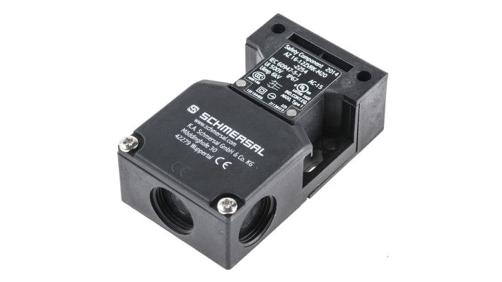 Interruttore di interblocco di sicurezza a chiave Schmersal AZ16-12ZVRK-M20-2254, 2NC/1NA, IP67, dimensioni 90x52x30mm.