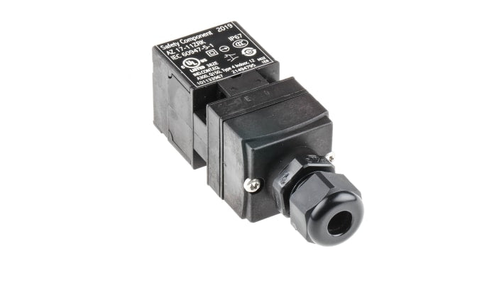 Interruttore di interblocco di sicurezza a chiave Schmersal AZ 17-11ZRK, IP67, 1NC/1NA, dimensioni 85 x 30 x 30 mm, design antimanomissione.