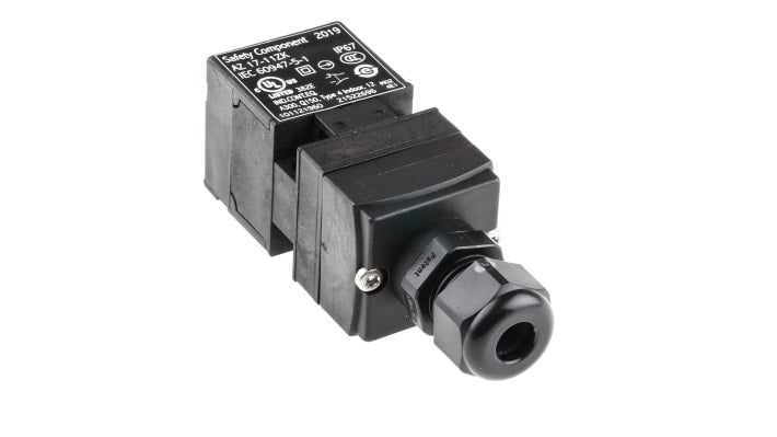 Interruttore di interblocco di sicurezza a chiave Schmersal AZ 17-11ZK, 1NC/1NA, IP67, dimensioni 85x30x30mm, tensione 230V.