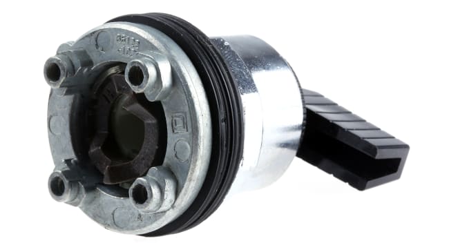 Selettore a 4 posizioni Schneider Electric 9001KS88FB, diametro foro 30mm, costruzione in metallo, impugnatura standard.