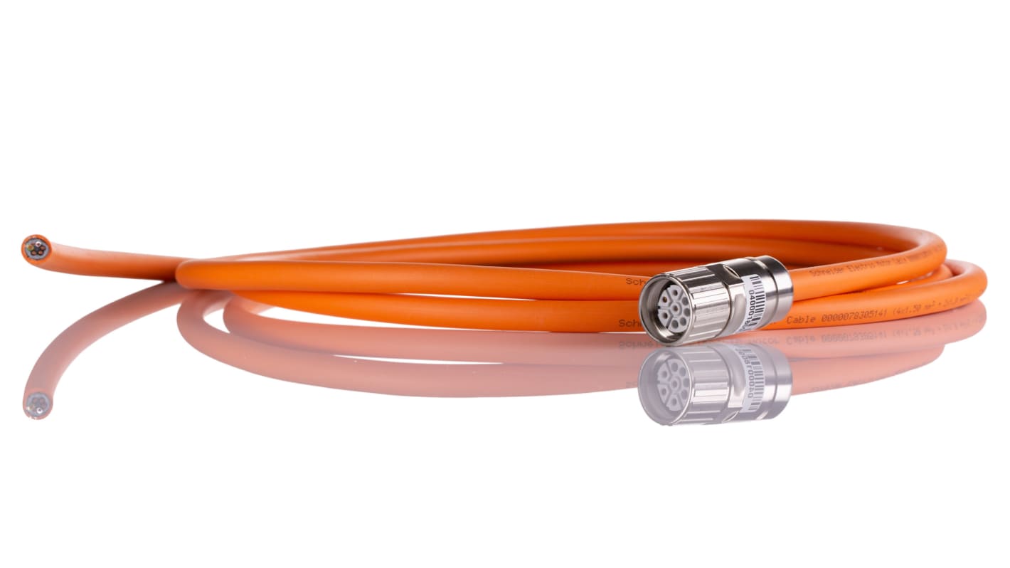 Cavo di collegamento Schneider Electric VW3M5101R30, lungo 3 m, connettore servomotore M23 - Ideale per fresatrici, automazione industriale e macchinari agricoli.