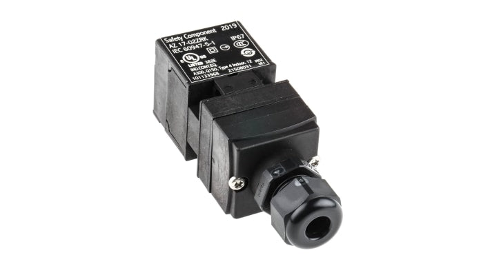 Interruttore di interblocco di sicurezza Schmersal AZ 17-02ZRK, 2NC, protezione IP67, dimensioni 85x30x30mm, tensione 230V.