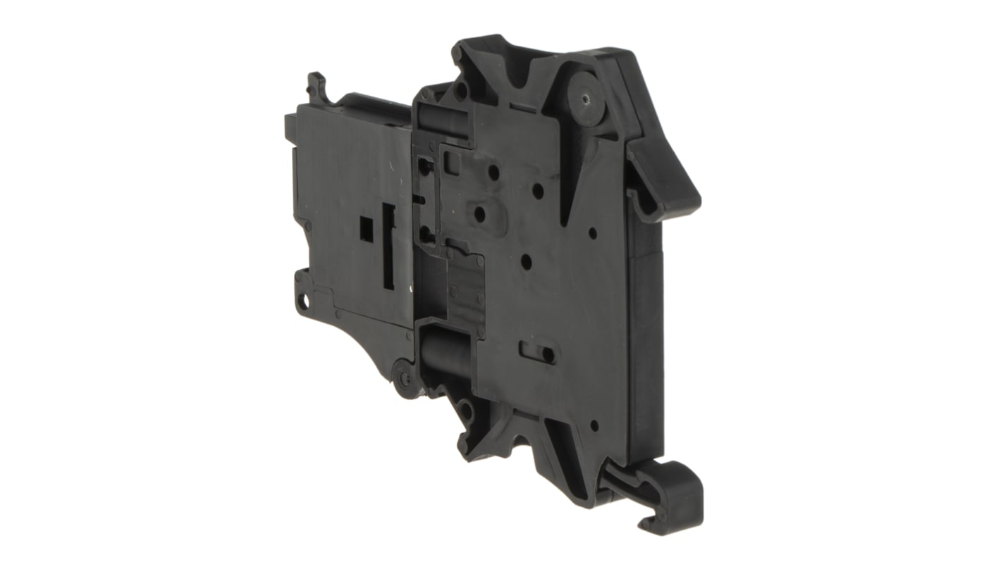 Terminale per guida DIN con fusibile Phoenix Contact 3046032, passo 6,2 mm, G / 5 x 20, Nero - Ideale per applicazioni industriali.