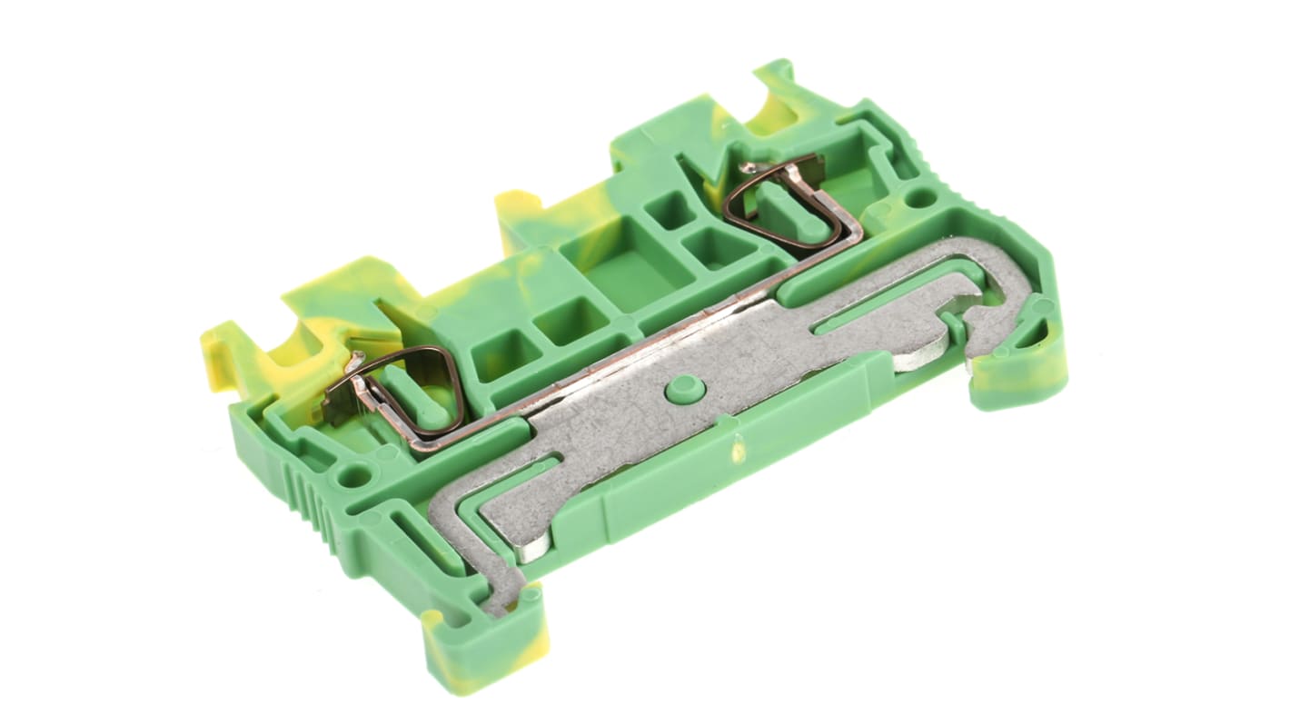 Morsettiera di terra Phoenix Contact ST 4-FSI/C 3031513 - Terminale con guida DIN e fusibile C. Protezione fino a 30A/400V per applicazioni ferroviarie. Tecnologia a molla e LED per fusibili bruciati.