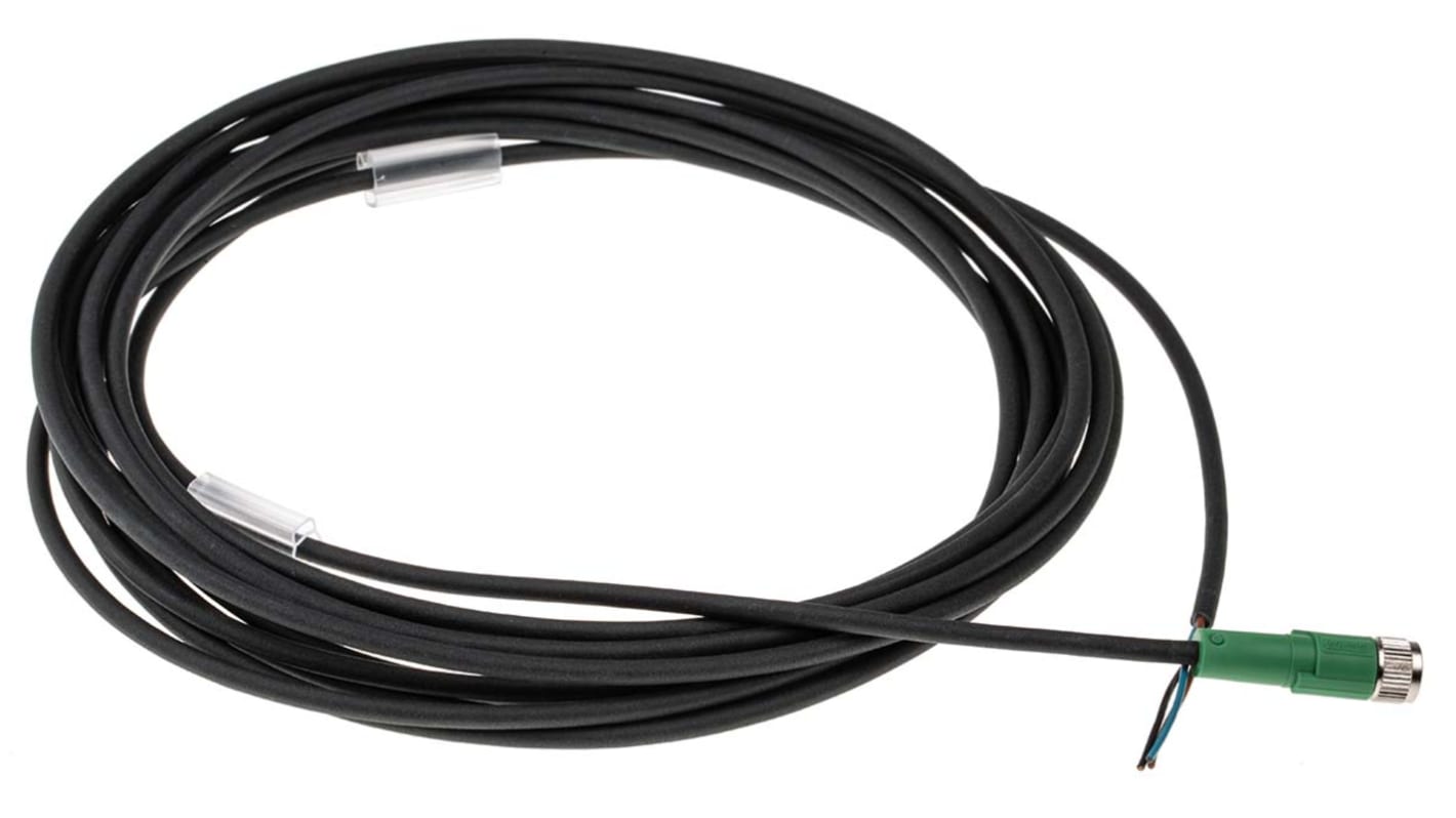 Cavo sensore/attuatore M8 Phoenix Contact 1669628, 5m, estremità aperta, poliuretano resistente, connettore M8, ideale per sensori industriali.
