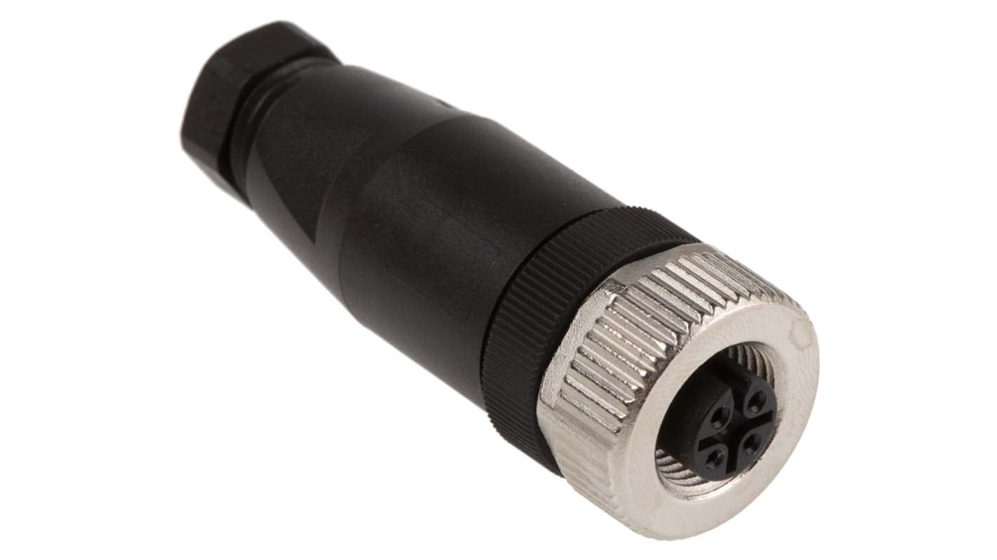 Connettore circolare femmina Phoenix Contact SACC M12 4 poli - 1681127. Ottone stagnato, IP67, montaggio su cavo 4-6 mm. Resistente e affidabile.