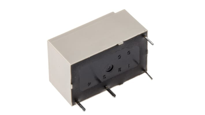 Relè di potenza Panasonic DK1A12F SPST, 12V cc, montaggio su PCB, dimensioni 10 x 20 x 12,5 mm, corrente 10A.