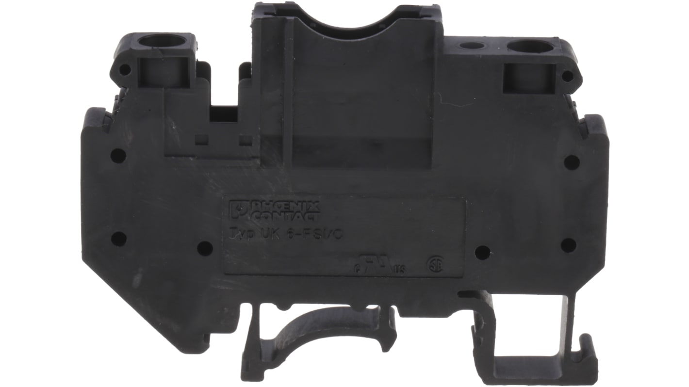 Morsettiera con fusibile a piatto Phoenix Contact 3118203, 250V, 30A - Resistente a sovratensioni, UL94V-0, -60 °C a +130 °C.