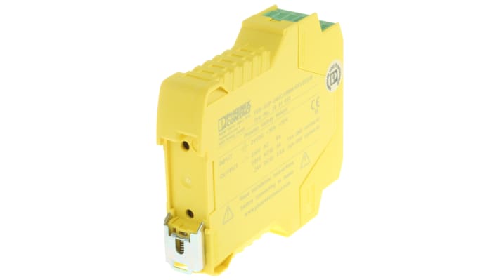 Modulo d'uscita Phoenix Contact 2981033 PSR-SCP, 7 uscite, 24 V, dimensioni 99 x 22,5 x 114,5 mm, montaggio su guida DIN.