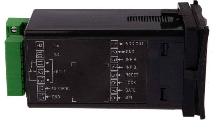 Contatore di frequenza e impulso LCD Kübler 6.923.0103.300, montaggio a pannello, 48 mm x 48 mm, alimentazione 10-30 V c.c.