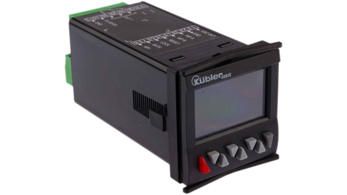 Contatore di frequenza e impulso LCD Kübler 6.923.0103.300, montaggio a pannello, 48 mm x 48 mm, alimentazione 10-30 V c.c.