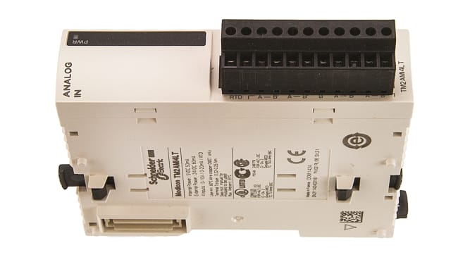 Modulo I/O analogico Schneider Electric TM2AMI4LT per Modicon M238, 4 ingressi, installazione semplificata, dimensioni 0,9 x 2,75 x 3,5 poll.