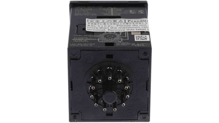 Contatore LCD 6 cifre Omron H7CX-A11D1-N, montaggio a pannello, alimentazione 12-24 V c.c., grado di protezione IP66.