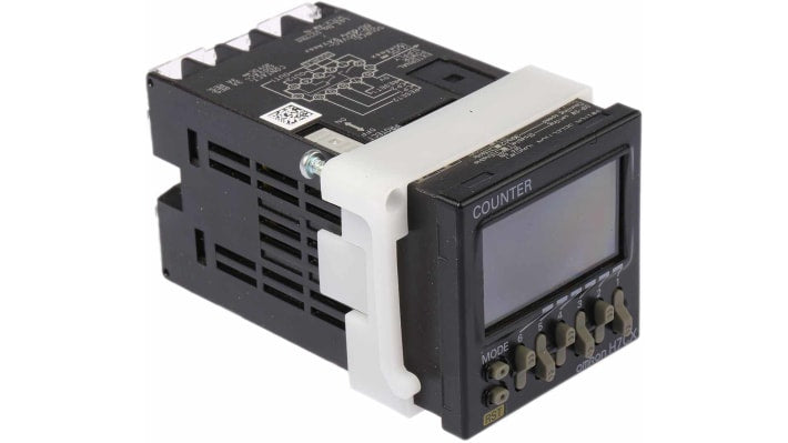 Omron H7CX-AW-N, contatore LCD 6 cifre per montaggio a pannello, tensione 100-240 V, grado di protezione IP66.