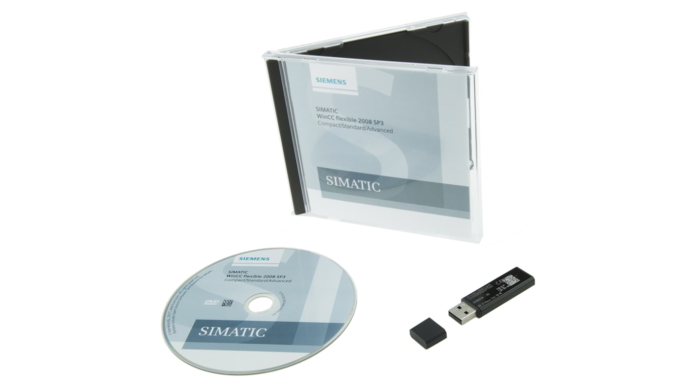 Siemens 6AV6611-0AA51-3CA5, software HMI per pannelli SIMATIC, compatibile con display da 4 a 15 pollici.