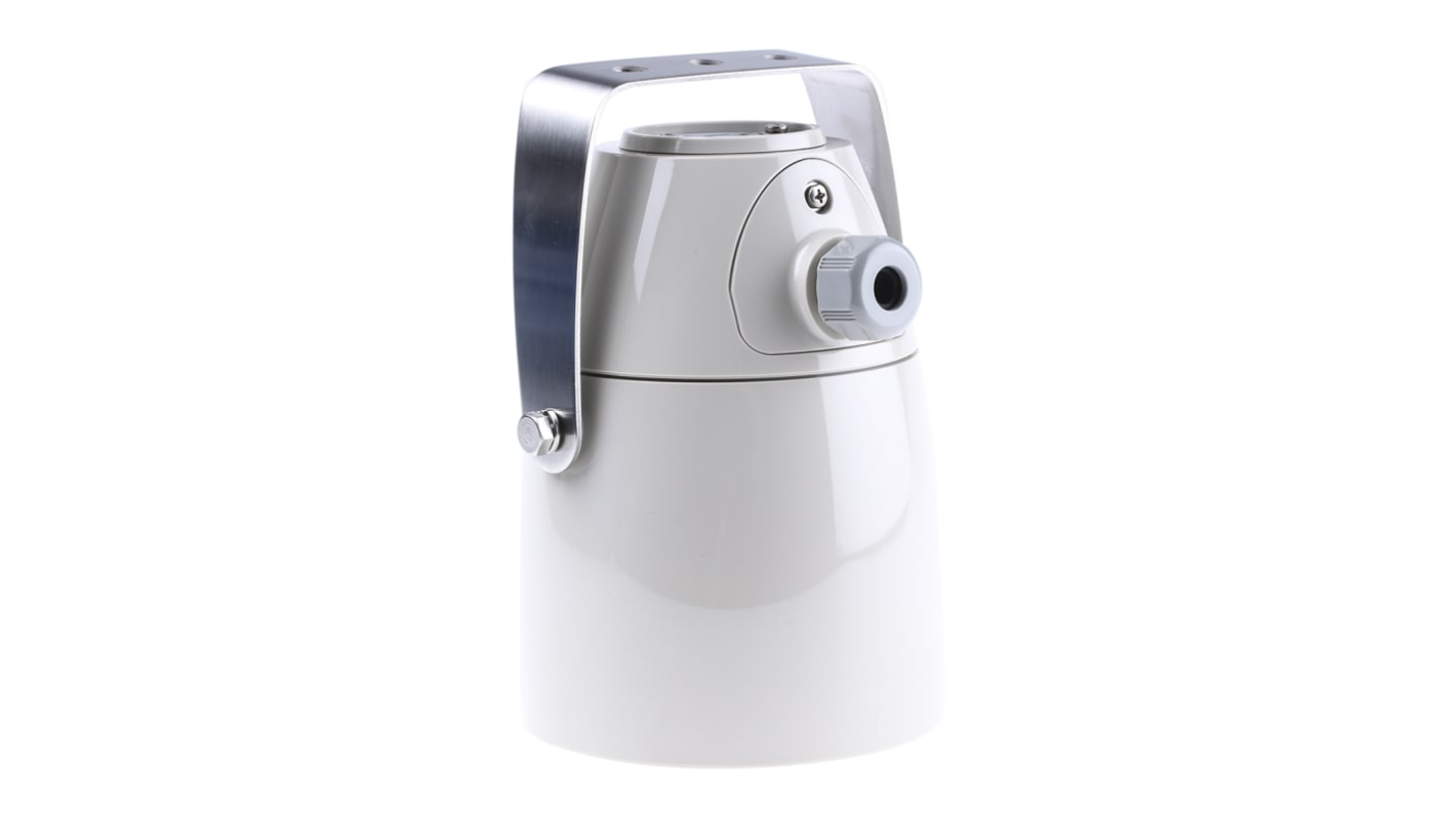 Avvisatore acustico Schneider Electric XVS10BMW, sirena da 12-24 V, emissione sonora 106 dB, protezione IP53, colore bianco.