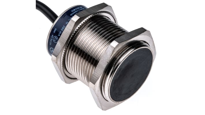 Sensore di prossimità cilindrico PNP Telemecanique Sensors XS130B3PAL2, M30, rilevamento 15 mm, IP67, alimentazione 10-36 V c.c.