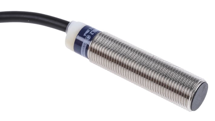 Sensore di prossimità induttivo Telemecanique XS612B1MBL2, M12 x 1, 4mm, 20-264 V c.a./c.c. per rilevamento oggetti metallici senza contatto. Ideale per applicazioni industriali.