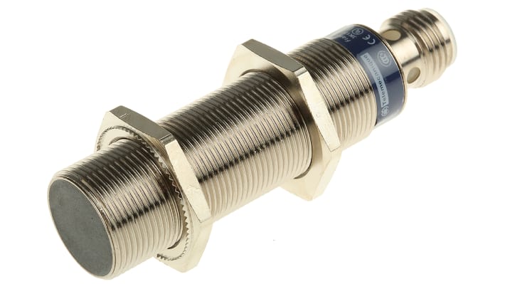 Sensore di prossimità cilindrico Telemecanique Sensors XS618B1MBU20, M18 x 1, rilevamento 8 mm, IP69K, montaggio a filo.