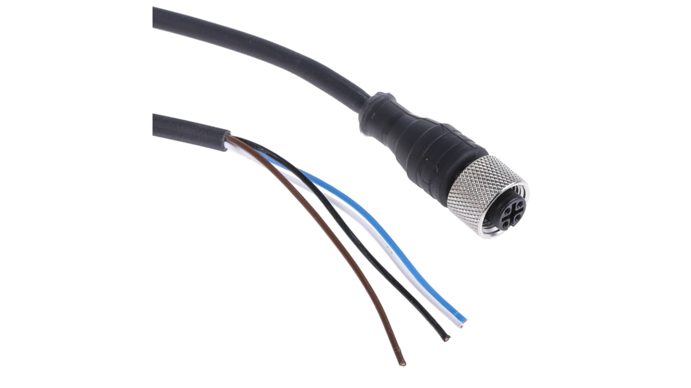 Cavo sensore/attuatore Telemecanique Sensors XZCP1141L10, 4 cond. M12 Femmina Ø 5.2mm L. 10m, per sensori Schneider.