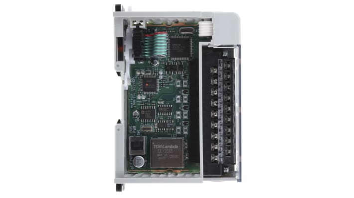 Modulo I/O Allen Bradley 1769-IF4 per MicroLogix 1500, 4 ingressi, dimensioni 118 x 35 x 87 mm, alimentazione 30 V.