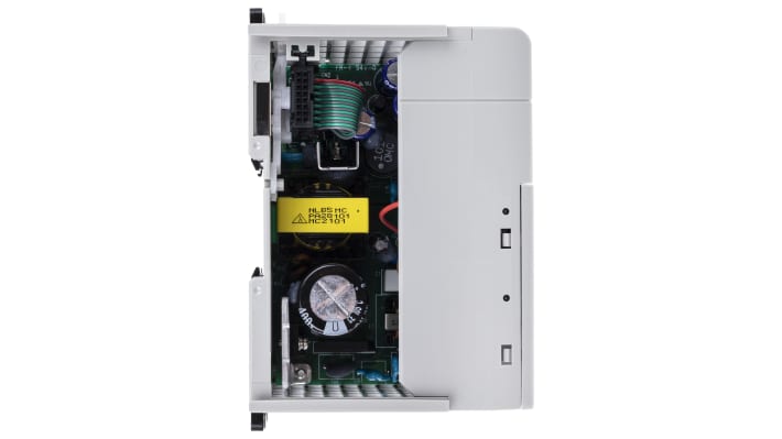 Alimentatore PLC Allen Bradley 1769-PA2 per moduli I/O compatti, 85-265V c.a., 2A a 5V c.c., dimensioni 70 x 118 x 87 mm.