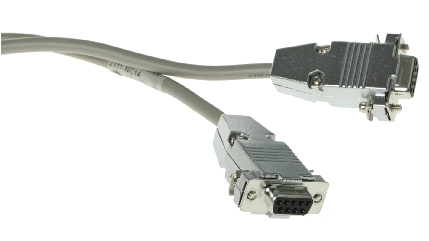 Cavo di comunicazione RS-232 Allen Bradley 2711-NC14, lungo 10 m, per terminali HMI PanelView 550 e 550T. Assemblato e pronto all'uso.