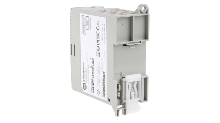 Modulo I/O Allen Bradley 1762-IQ16 per MicroLogix, 16 ingressi digitali, alimentazione 24VDC, dimensioni 87 x 40 x 90 mm.