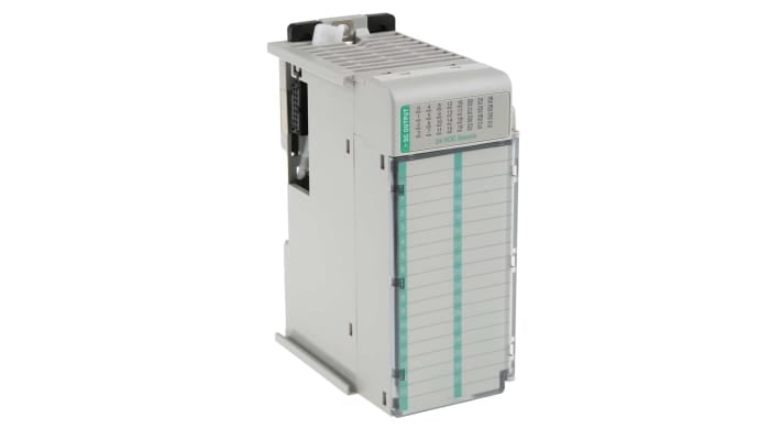 Modulo I/O Allen Bradley 1769-OB32, 32 uscite digitali a 24V, montaggio su guida DIN, dimensioni 4,65 x 2,07 x 3,43 poll.