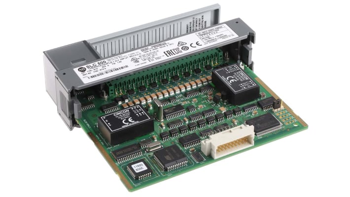 Allen Bradley 1746-NT8, modulo I/O per SLC 500, 8 ingressi per termocoppie, temperatura operativa 0-60°C.