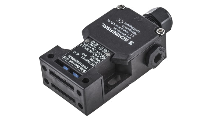 Interruttore di interblocco di sicurezza a chiave Schmersal EX-AZ 16-03ZVRK-3D, 3NC/1NA, IP67, 230V, dimensioni 90x52x30mm.