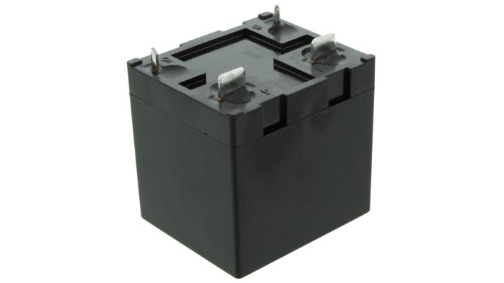 Relè di potenza Panasonic HE1AN-P-DC12V-Y5 SPST per montaggio su PCB, 12V cc, 48A, dimensioni 38mm x 36.3mm x 33mm.