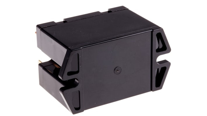 Relè di potenza Panasonic HE2AN-Q-DC12V, DPST, montaggio su PCB, dimensioni 60x35x33 mm, corrente 30 A, tensione 12V cc.