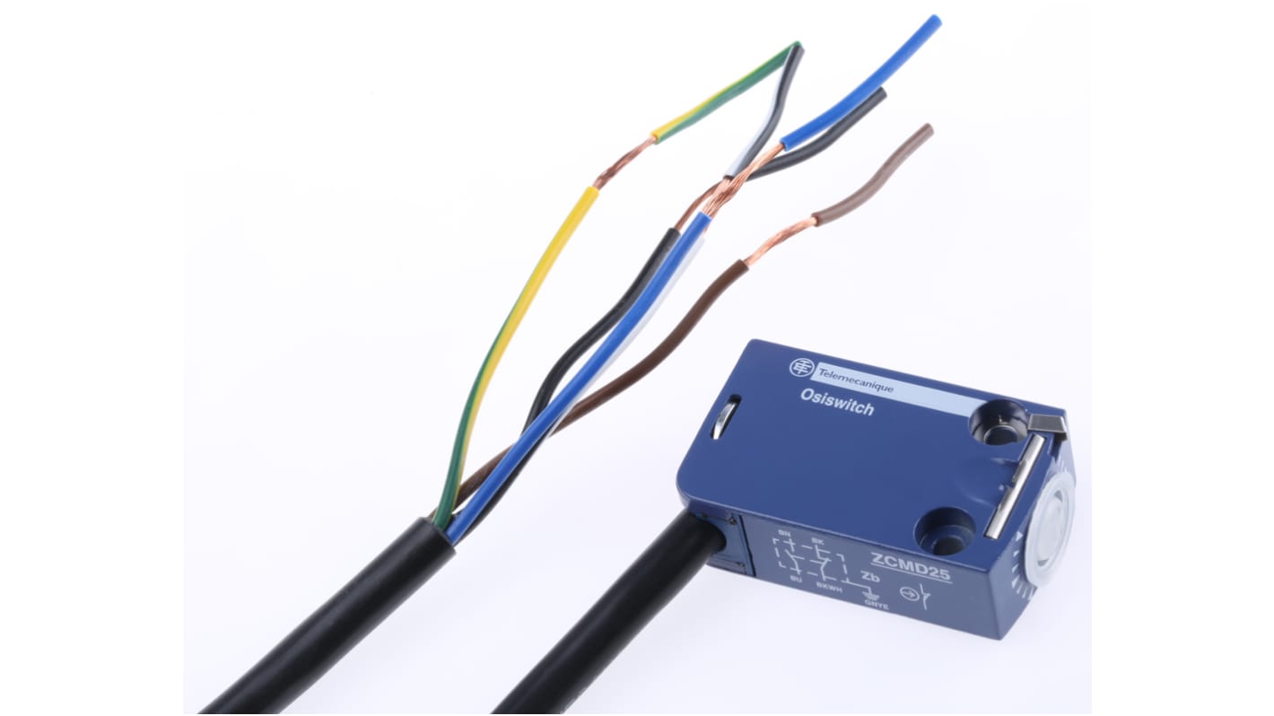 Interruttore di fine corsa Telemecanique Sensors ZCMD25L5, contatti NO/NC, tensione 240V, corrente 1,5A, corpo in lega di zinco.