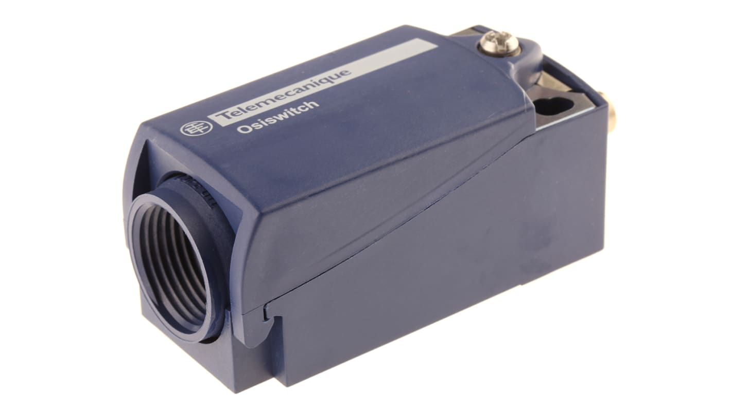 Interruttore di fine corsa Telemecanique XCKP2110G11: Stantuffo, NO/NC, 240V, 10A, IP66/IP67. Ideale per scale mobili e assemblaggio elettrico.