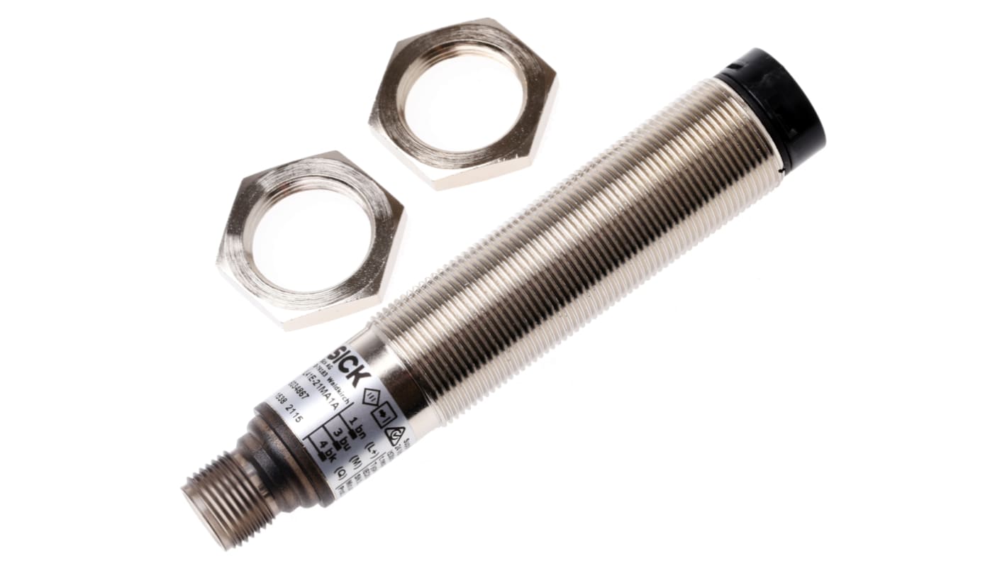 Ricevitore di sicurezza Sick L41E-21MA1A, interruttore fotoelettrico tipo 4, distanza di rilevamento fino a 10 m, IP67, M18 x 97,7 mm.
