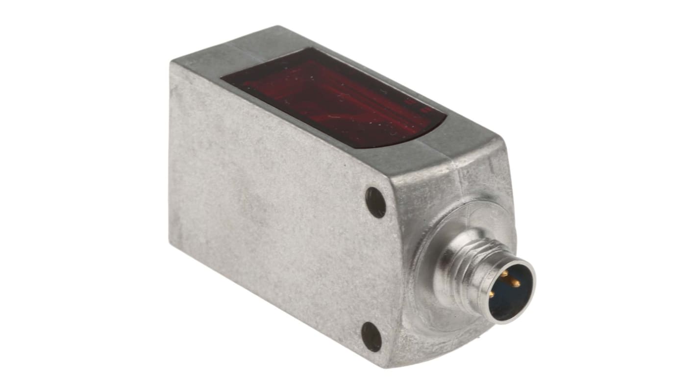 Sensore fotoelettrico Sick WL4S-3F2130V a retroriflessione, rilevamento fino a 4 m, montaggio a pannello, IP68/IP69K.