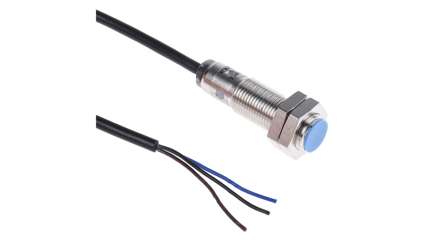 Sensore di prossimità cilindrico PNP M12 Sick IME12-04BPSZW2K, raggio di rilevamento 4 mm, grado di protezione IP67.