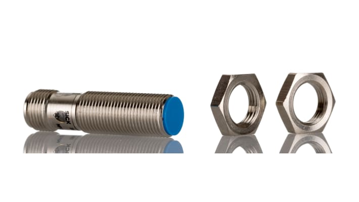 Sensore di prossimità cilindrico Sick IME12-04BPSZC0K PNP M12, raggio di rilevamento 4 mm, grado di protezione IP67.