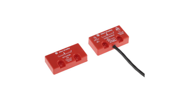 Interruttore di sicurezza senza contatto Allen Bradley Guardmaster 440N-Z2NRS1A, 24 V c.c., grado di protezione IP67, dimensioni 48 mm x 25 mm x 12 mm.
