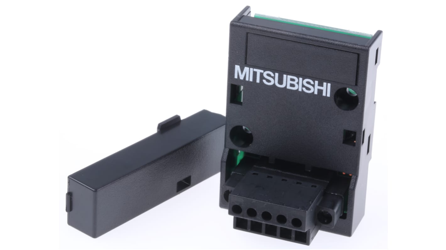 Modulo I/O Mitsubishi Electric FX3G-2AD-BD per PLC MELSEC FX3G, 2 ingressi analogici, montaggio a destra, 4-20 mA.