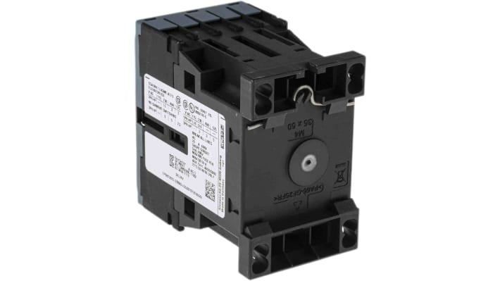 Contattore di potenza Siemens 3RT2015-2BB42, 3 poli 7A 3kW 24V c.c. per automazione industriale. Durata meccanica elevata, IP20, montaggio su guida DIN.