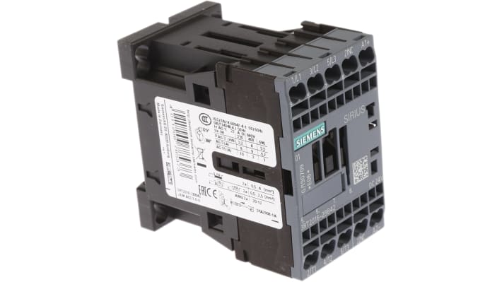 Contattore Siemens 3RT2016-2BB42, 3 poli 7A 400V - Serie Sirius Innovation. Ideale per gestire carichi elevati, resistente e adatto a ambienti industriali.