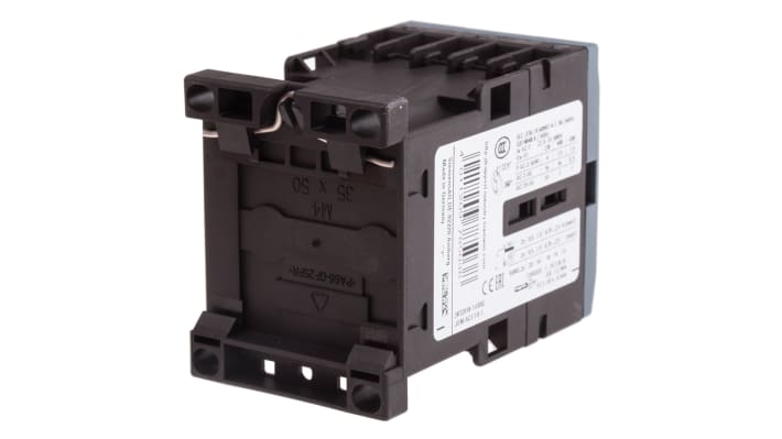Contattore Siemens 3RT2018-1AB02, 3 poli, 16 A, 7,5 kW, bobina 24 V c.a. Resistente agli agenti atmosferici, ideale per applicazioni globali.