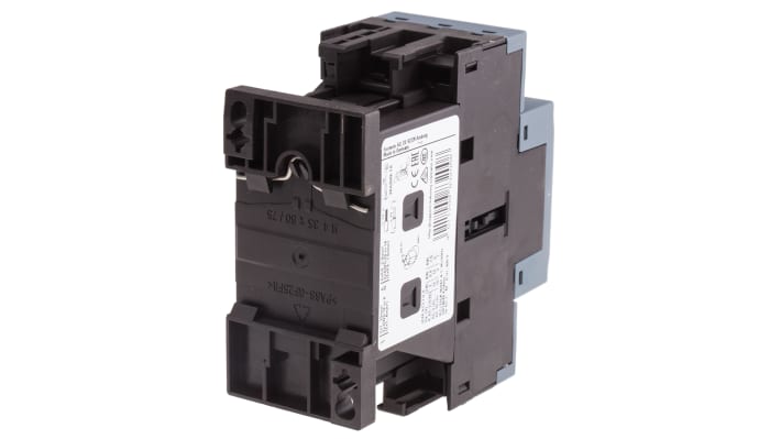 Contattore Siemens 3RT2024-2AF00, 3 poli, 12 A, bobina 110 V c.a., dimensioni 45x102x97 mm, temperatura operativa -25°C/+60°C.