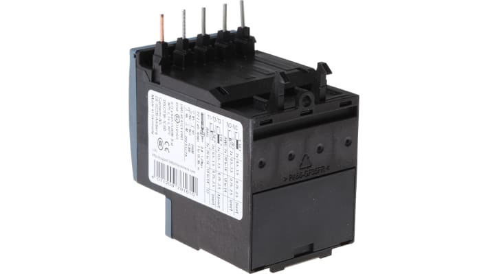 Relè di sovraccarico Siemens 3RU2116-1CB0, 1 NO + 1 NC, montaggio su guida DIN, dimensioni 87x45x73 mm, corrente nominale 2,5 A.