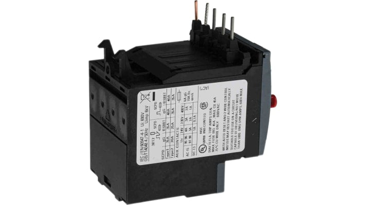 Relè di sovraccarico Siemens 3RU2116-1KB0, 1 NO + 1 NC, corrente nominale 12,5 A, dimensioni 87 x 45 x 73 mm, grado di protezione IP20.